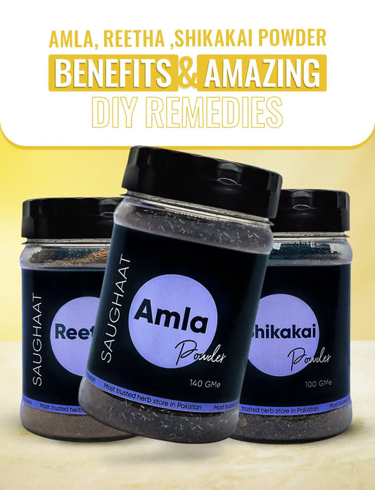 Amla Reetha and Shikakai Powder