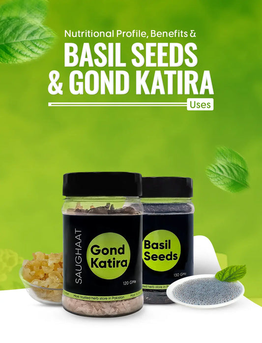 Basil Seeds and Gond Katira