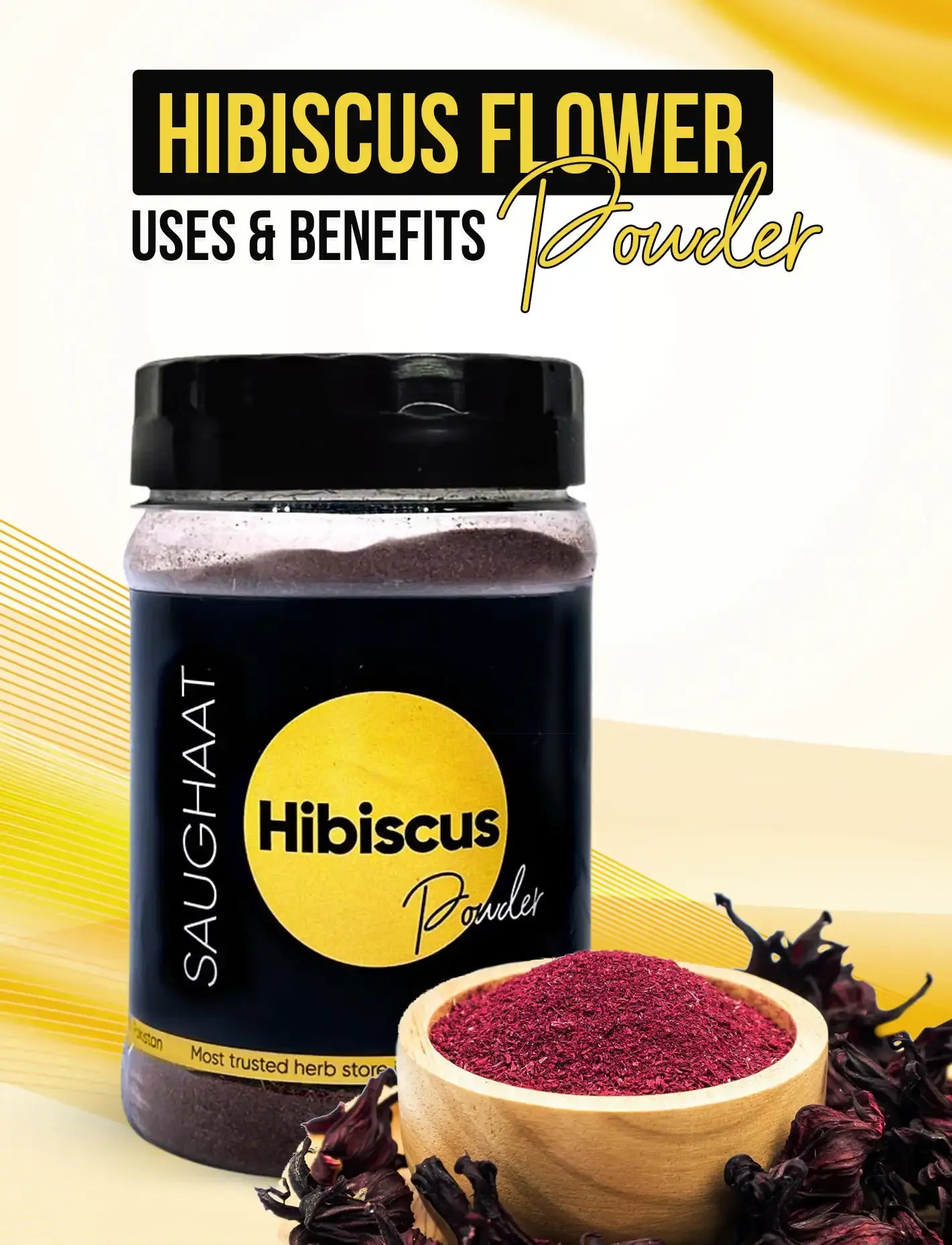 Hibiscus Flower Powder: Uses and Benefits – Saughaat.com