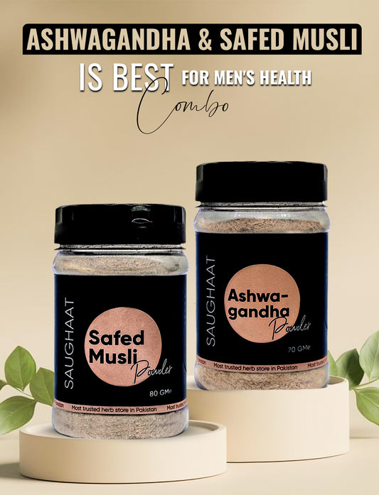 ashwagandha,  safed musli