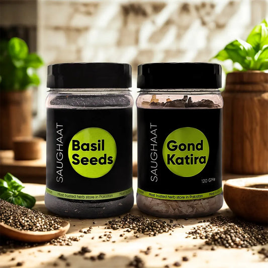 Basil Seeds(130g) and Gond Katira(120g)