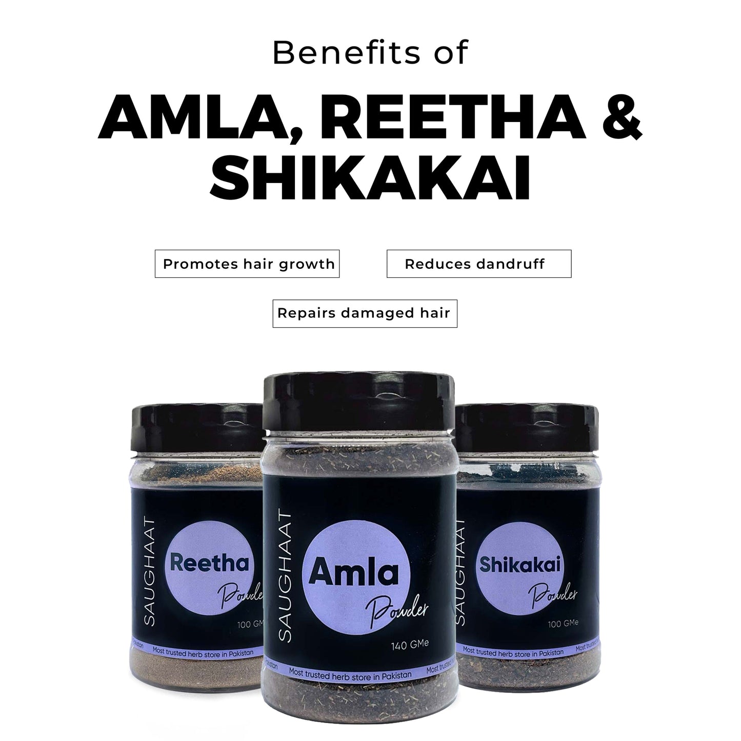 Benefits of Amla, Reetha and Shikakai Powder