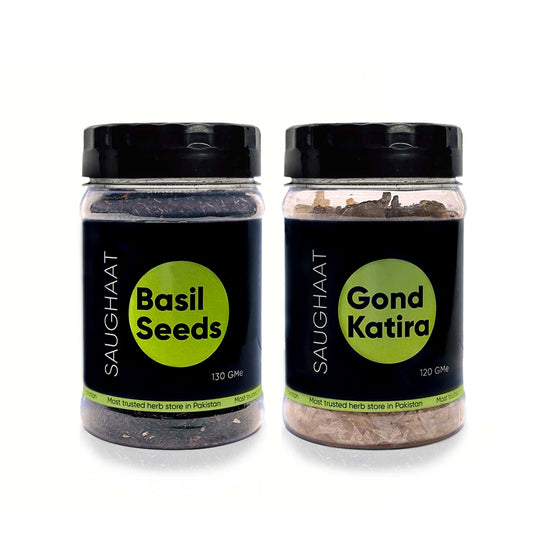 Basil Seeds(130g) and Gond Katira(120g)