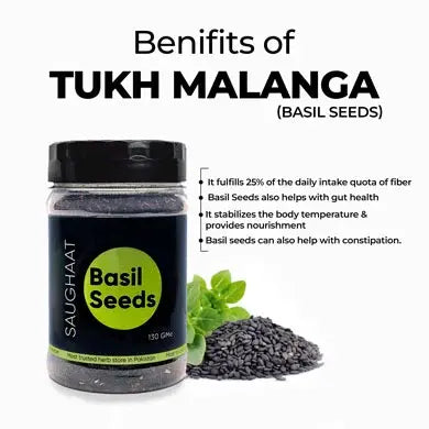 Benefits of Tukh Malanga (Basil Seeds)